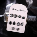 bohemian style gemstone crystal earrings set 5 pairspicture10