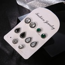 bohemian style gemstone crystal earrings set 5 pairspicture11