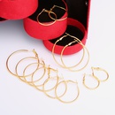 simple fashion exaggerated circle mixed color earrings set 6 pairspicture14