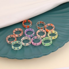fashion candy color fruit acrylic ring wholesale
