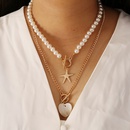 personality creative love starfish pearl multilayer necklacepicture15