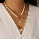 personality creative love starfish pearl multilayer necklacepicture16