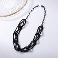 retro exaggerated multilayer hollow matte necklacepicture15