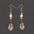 Fashion Leopard Shell Pendant Stainless Steel Pearl Earringspicture20