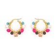 fashion crystal pearl geometric stainless steel earringspicture13