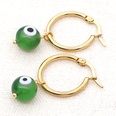 Bohemia Turkish glass eye beads large hoop earringspicture18