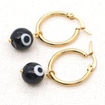 Bohemia Turkish glass eye beads large hoop earringspicture20