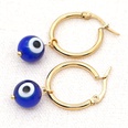 Bohemia Turkish glass eye beads large hoop earringspicture21
