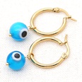 Bohemia Turkish glass eye beads large hoop earringspicture22