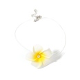 Korean fresh personality frangipani pendant necklacepicture6