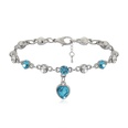 Bracelet Fashion Coeur Diamant Bleupicture16