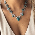fashion bohemian retro inlaid turquoise pendant necklacepicture12