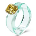 simple jelly color diamond multicolor resin ringpicture22