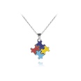 fashion puzzle geometric clavicle chain necklacepicture14