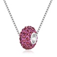 Fashion Full Rhinestone Big Hole Bead Diamond Ball Pendant Necklacepicture14