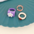 simple geometric candy color heart acrylic ringpicture21
