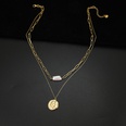 fashion portrait pearl pendant double layered necklacepicture14