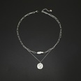 fashion portrait pearl pendant double layered necklacepicture15