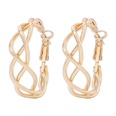 simple trend personality geometric woven twist earringspicture20