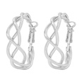 simple trend personality geometric woven twist earringspicture21