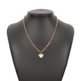 simple elegant geometric heartshapen necklacepicture17