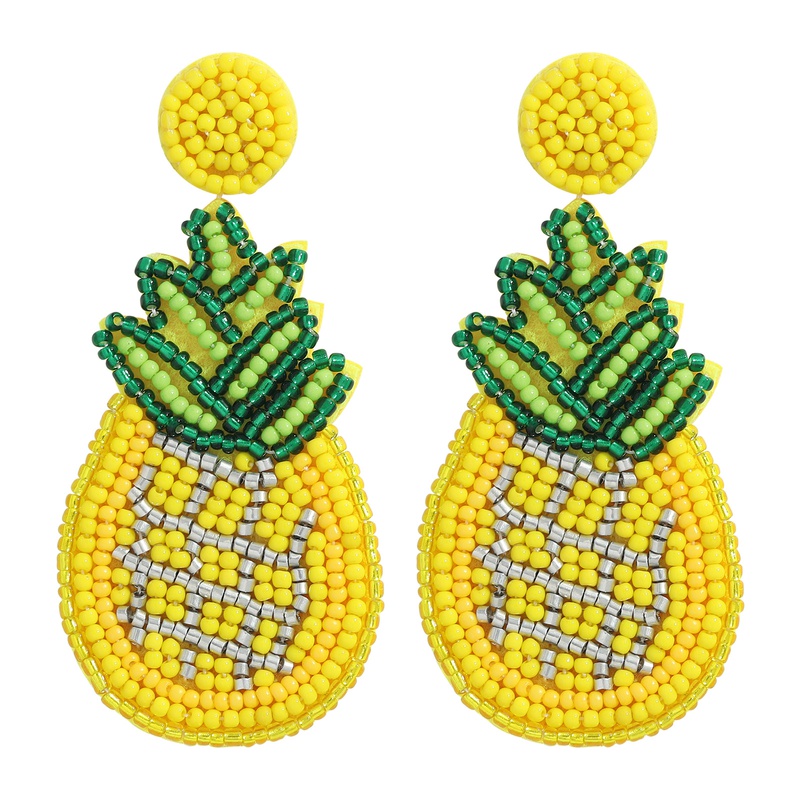 ethnic style exquisite trendy beads cloth earrings