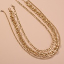 Retro Simple Exaggerated Thick Chain Multilayered Necklacepicture10