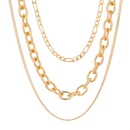 Retro Simple Exaggerated Thick Chain Multilayered Necklacepicture12