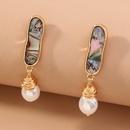 fashion natural abalone shell handwound pearl earringspicture10