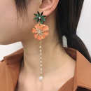 fashion oil drop diamond flower pearl long earringspicture22