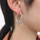 simple trend personality geometric woven twist earringspicture17