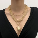 Mode einfache geometrische Perlenkette mit Anhngerpicture32