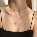 Mode einfache geometrische Perlenkette mit Anhngerpicture31