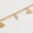 simple style geometric heart hollow diamond ankletpicture16