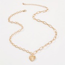 simple elegant geometric heartshapen necklacepicture14