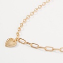 simple elegant geometric heartshapen necklacepicture15