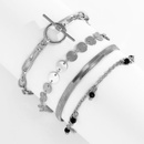 geometric metal OT buckle multielement sequin set braceletpicture14