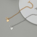 simple geometric heart OT clasp braceletpicture9