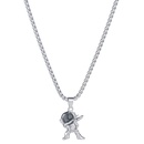 hiphop space astronaut titanium steel necklacepicture11