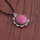 fashion simple inlaid diamond crystal stone pendant necklacepicture19