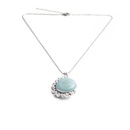 fashion simple inlaid diamond crystal stone pendant necklacepicture18