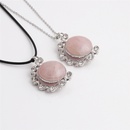 fashion simple inlaid diamond crystal stone pendant necklacepicture17