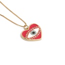 Fashion Heartshaped Devil Eyes Zircon Pendant Necklacepicture40