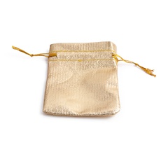 sac d'emballage de bijoux wenwan bouche de faisceau d'or et d'argent
