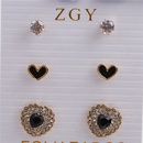 Fashion pearl alloy love earrings setpicture25