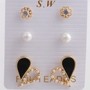 Fashion pearl alloy love earrings setpicture24