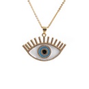 fashion devils eye heart pendant copper microinlaid zircon necklacepicture15
