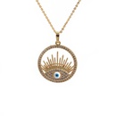 fashion devils eye heart pendant copper microinlaid zircon necklacepicture16