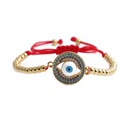 Fashion copper zircon devils eye adjustable braceletpicture17