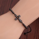 Fashion copper microinlaid zircon cross couple braceletpicture12